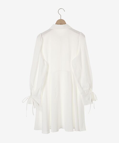 MAJESTIC LEGON（マジェスティックレゴン）の「ビスチェセットミニシャツワンピース（シャツワンピース・レディース・ブラウン/アイボリー/ネイビー・MEDIUM）」の14枚目の写真