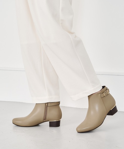 【セール】メタリックラインベルトヒールブーツ 32404（ブーツ）｜WA ORiental TRaffic（ダブルエーオリエンタルトラフィック）