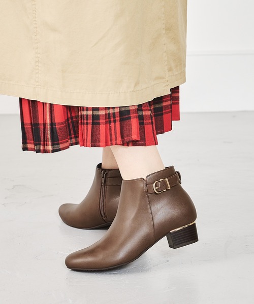 【セール】メタリックラインベルトヒールブーツ 32404（ブーツ）｜WA ORiental TRaffic（ダブルエーオリエンタルトラフィック）