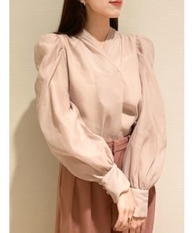 オーガンシースルーブラウス