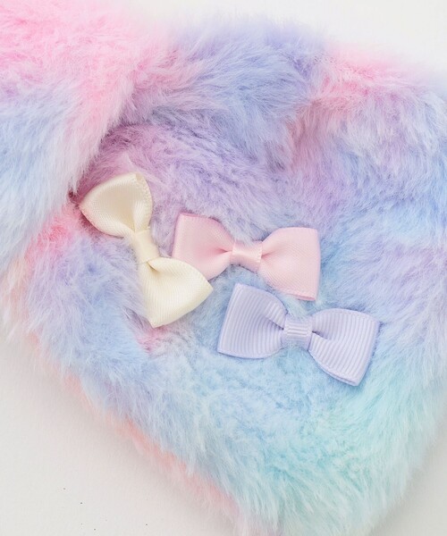 ANY（エニィ）の「リボン マフラー（マフラー・キッズ・ピンク系/ライラック系8/アイボリー系・F）」の5枚目の写真