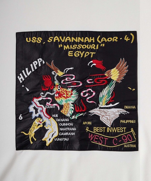 ENDER PRODUCTS(エンダープロダクツ)の「スーベニア刺繍 ビッグシルエットポンチL/Sカットソー【ENDER PRODUCTS/エンダープロダクツ】(Tシャツ/カットソー・メンズ・オフホワイト/スミクロ/ブラック・L/M)」の10枚目の写真