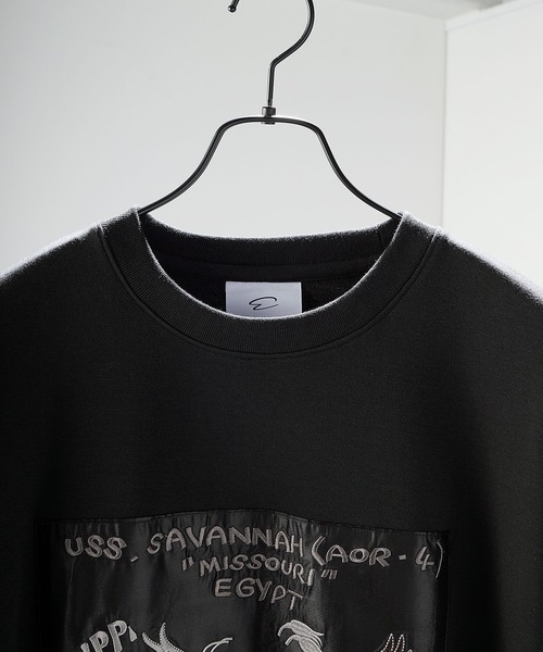 ENDER PRODUCTS(エンダープロダクツ)の「スーベニア刺繍 ビッグシルエットポンチL/Sカットソー【ENDER PRODUCTS/エンダープロダクツ】(Tシャツ/カットソー・メンズ・オフホワイト/スミクロ/ブラック・L/M)」の13枚目の写真