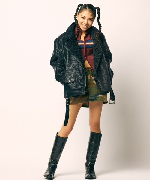 Guess(ゲス)の「GUESS Originals Biker Jacket(ライダースジャケット・レディース・ブラック・X-SMALL/MEDIUM/SMALL)」の14枚目の写真