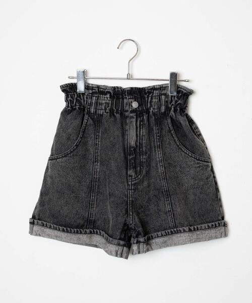 WEGO（ウィゴー）の「WEGO/ベルト付ウエストフリルマムショーツ（デニムパンツ・レディース・コバルトブルー/ブラック系その他・SMALL/MEDIUM）」の16枚目の写真