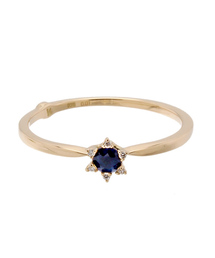 little emblem（リトルエンブレム）の「ブルーサファイア ダイヤリング