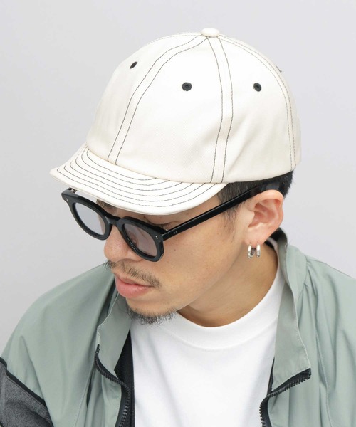 高密度ツイル ステッチ配色 アンパイアキャップ（キャップ）｜Mr