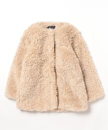 PINKHUNT（ピンクハント）の「PINKHUNT ピンクハント 2wayボア アウター・コート 8796K（ノーカラーコート・キッズ）」