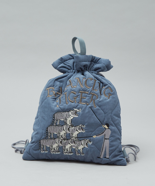 ABAHOUSE（アバハウス）の「スーベニア刺繍キルティングバッグ/GOLF PUNK /ユニセックス（バックパック/リュック・メンズ・ホワイト/グレイッシュブルー/ブラック・フリー）」の13枚目の写真