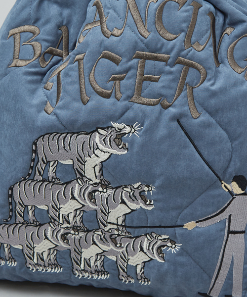 ABAHOUSE（アバハウス）の「スーベニア刺繍キルティングバッグ/GOLF PUNK /ユニセックス（バックパック/リュック・メンズ・ホワイト/グレイッシュブルー/ブラック・フリー）」の15枚目の写真