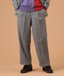 40ｃｔ＆525 | 【Sサイズ～】千鳥ツィード ワイドスラックス(その他パンツ)