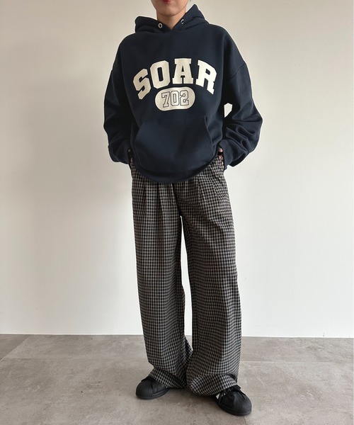 apres jour mignon（アプレジュールミニョン）の「ゆるストレートパンツ【ZOZOTOWN限定アイテム】（スラックス・レディース・モカ/ブルー系その他/ネイビー/チャコールグレー/ブラック・MEDIUM/X-LARGE/SMALL）」の17枚目の写真