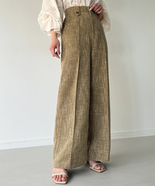junoah(ジュノア)の「ツイードストレートパンツ(スラックス・レディース・ブラック/グレー/ベージュ/アイボリー・X-LARGE/LARGE/MEDIUM/SMALL)」の14枚目の写真