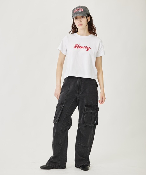 MILKFED.（ミルクフェド）の「ICING SCRIPT COMPACT S/S TEE（Tシャツ/カットソー・レディース・ライトピンク/レッド/ピンク・M/S）」の9枚目の写真