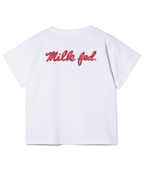 MILKFED.（ミルクフェド）の「ICING SCRIPT COMPACT S/S TEE（Tシャツ/カットソー・レディース・ライトピンク/レッド/ピンク・M/S）」の16枚目の写真
