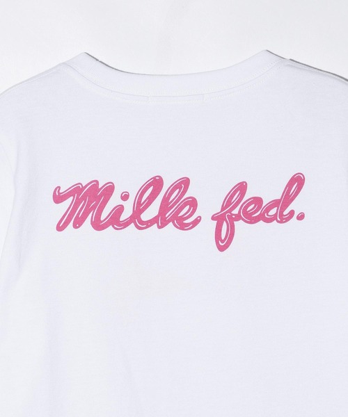 MILKFED.（ミルクフェド）の「ICING SCRIPT COMPACT S/S TEE（Tシャツ/カットソー・レディース・ライトピンク/レッド/ピンク・M/S）」の13枚目の写真