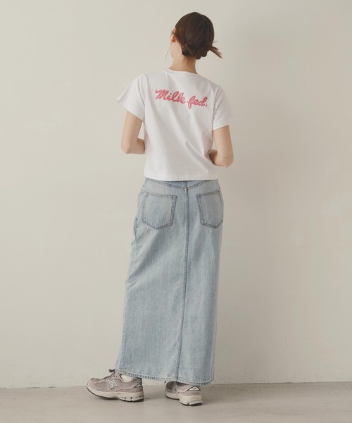 MILKFED.（ミルクフェド）の「ICING SCRIPT COMPACT S/S TEE（Tシャツ/カットソー・レディース・ライトピンク/レッド/ピンク・M/S）」の21枚目の写真