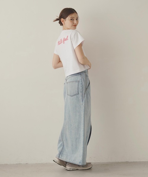 MILKFED.（ミルクフェド）の「ICING SCRIPT COMPACT S/S TEE（Tシャツ/カットソー・レディース・ライトピンク/レッド/ピンク・M/S）」の22枚目の写真