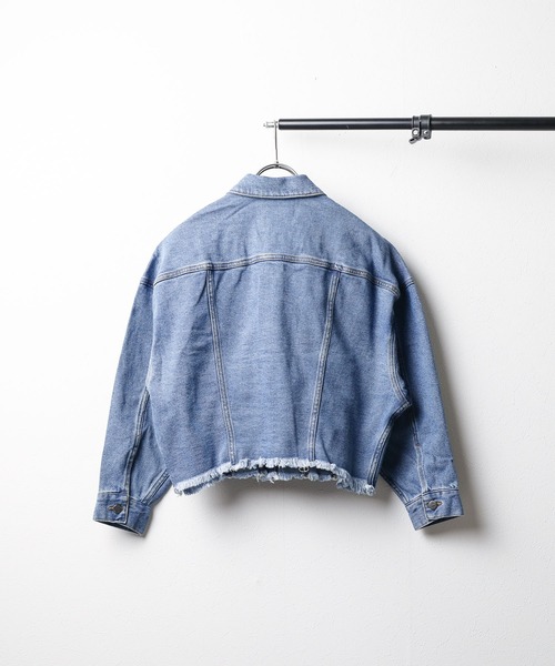 CIMARRON（シマロン）の「『CIMARRON JEANS』 デニムジャケット（デニムジャケット・レディース・ネイビー/ブルー・MEDIUM）」の4枚目の写真