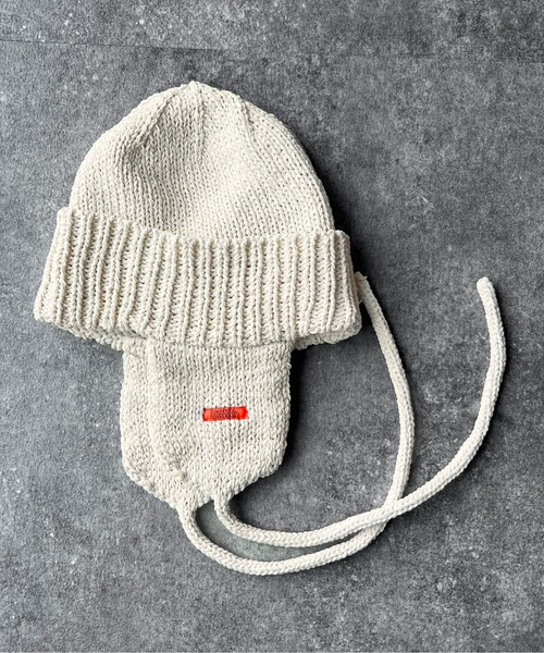 UNIVERSAL OVERALL（ユニバーサルオーバーオール）の「イヤーニットキャップ（ニットキャップ/ビーニー・メンズ・アイボリー/ブラック/グレー・F）」の9枚目の写真