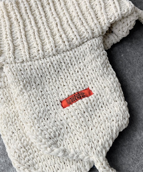 UNIVERSAL OVERALL（ユニバーサルオーバーオール）の「イヤーニットキャップ（ニットキャップ/ビーニー・メンズ・アイボリー/ブラック/グレー・F）」の10枚目の写真