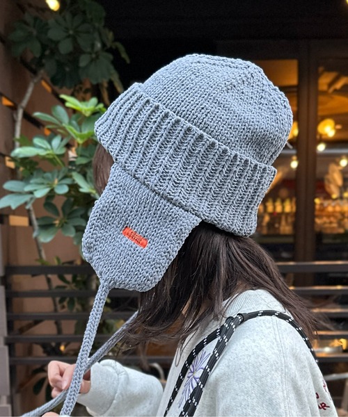 UNIVERSAL OVERALL（ユニバーサルオーバーオール）の「イヤーニットキャップ（ニットキャップ/ビーニー・メンズ・アイボリー/ブラック/グレー・F）」の13枚目の写真