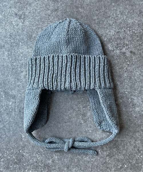 UNIVERSAL OVERALL（ユニバーサルオーバーオール）の「イヤーニットキャップ（ニットキャップ/ビーニー・メンズ・アイボリー/ブラック/グレー・F）」の19枚目の写真