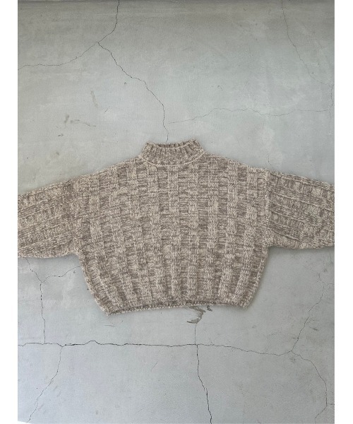 TRUNC（トランクエイティーエイト）の「Wide Rib Loose Knit（ニット/セーター・レディース・ブラック/ベージュ・FREE）」の17枚目の写真