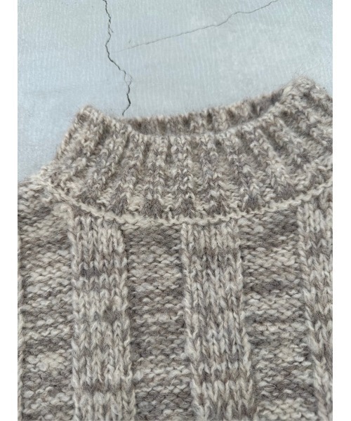 TRUNC（トランクエイティーエイト）の「Wide Rib Loose Knit（ニット/セーター・レディース・ブラック/ベージュ・FREE）」の19枚目の写真