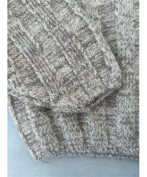 TRUNC（トランクエイティーエイト）の「Wide Rib Loose Knit（ニット/セーター・レディース・ブラック/ベージュ・FREE）」の20枚目の写真