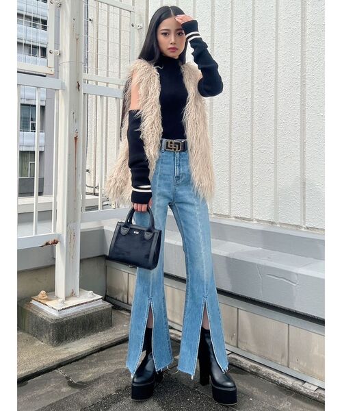 GYDA（ジェイダ）の「JEYSUS GGレザーワイドベルト（ベルト・レディース・ゴールド/シルバー・FREE）」の12枚目の写真