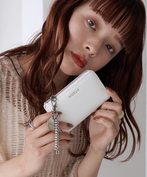 MURUA(ムルーア)L字ファスナーキーケース スマートキー対応 MR-W1223 チャーム（キーケース/キーアクセサリー）｜MURUA（ムルーア）
