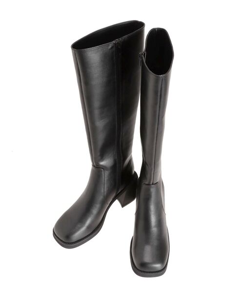 MURUA（ムルーア）の「ラウンドロングブーツ（ブーツ・レディース・ブラウン/ブラック・24.5/23.5/22.5）」の3枚目の写真