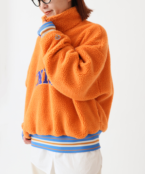 Spick & Span（スピックアンドスパン）の「【OFF THE COURT by NBA（オフザコートバイエヌビーエー）】 TeamLogo Boa Fleece（その他トップス・レディース・グリーン/ネイビー/オレンジ・FREE）」の3枚目の写真