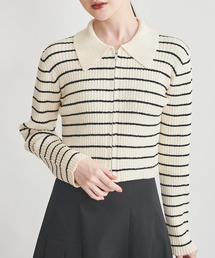 31 Sons de mode | ジップアップカーデトップス(ニット/セーター)