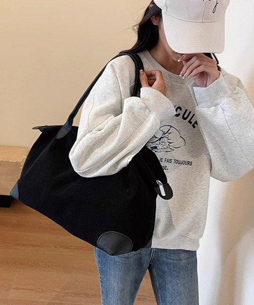 Dita Muaj.(ディータムアージュ)の「【大容量/トラベル】マルチボストンバッグ(ボストンバッグ・レディース・アイボリー/ブラック/グレー・FREE)」の4枚目の写真
