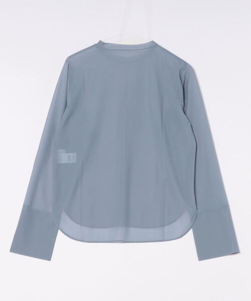 Limue（リミュ）の「クルーネックシアカットソー（Tシャツ/カットソー・レディース・ブルーグレー/アイボリー/ブラック・FREE）」の10枚目の写真