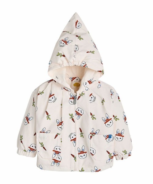 【セール】【ReReアイテム】ラビットプリントブルゾン（ブルゾン）｜moimoln（モイモルン） 5,292円