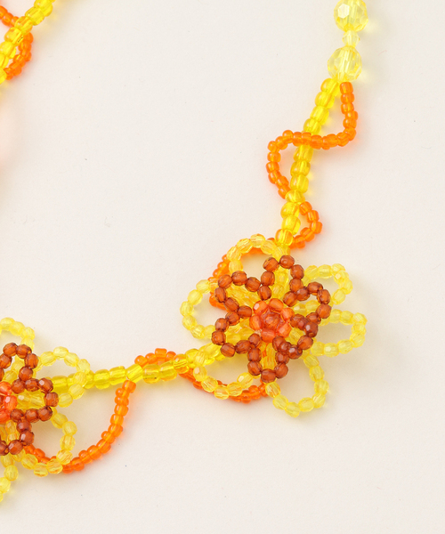 Casselini(キャセリーニ)の「【Casselini/キャセリーニ】フラワーネックレス(ネックレス・レディース・ブルー系その他・FREE)」の2枚目の写真