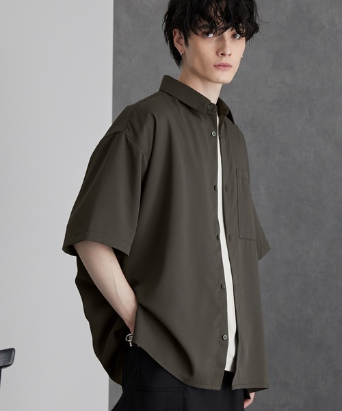 セール】綾トロミ オーバーサイズドレープリラクシング半袖