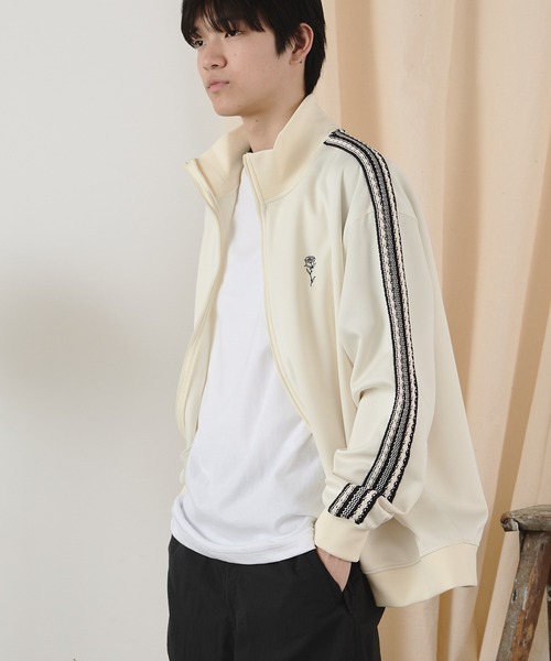 【セール】ニットテープ使いトラッカー（ジャージ）｜ROOPTOKYO（ループトウキョウ）