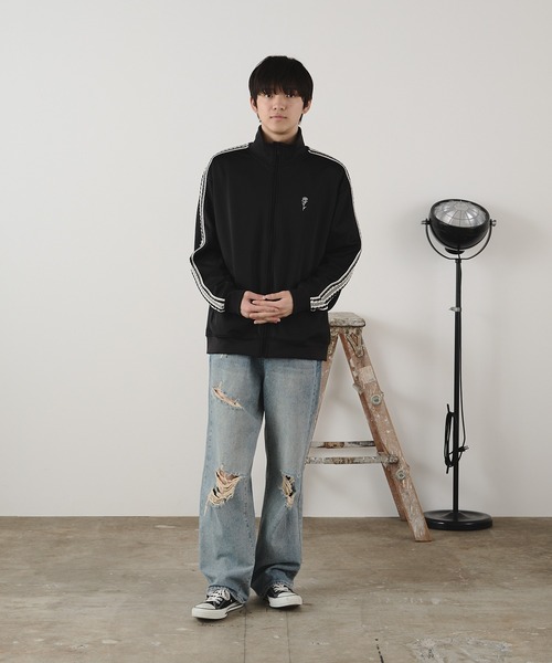 【セール】ニットテープ使いトラッカー（ジャージ）｜ROOPTOKYO（ループトウキョウ）