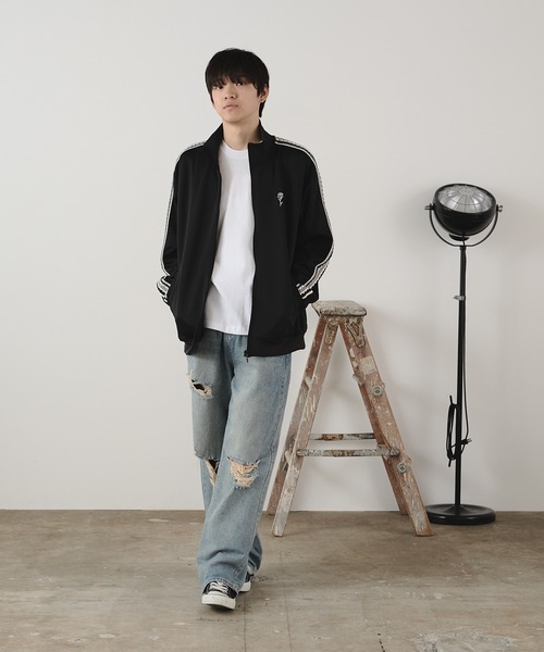 【セール】ニットテープ使いトラッカー（ジャージ）｜ROOPTOKYO（ループトウキョウ）