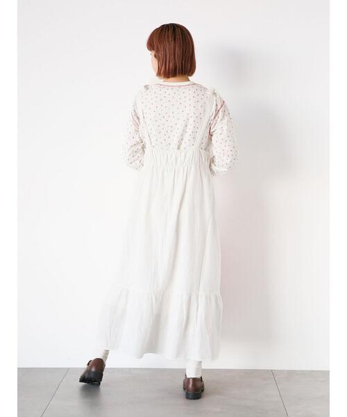 ehka sopo(エヘカソポ)の「花柄ワッフルカットソー(Tシャツ/カットソー・レディース・イエロー/サックスブルー/レッド・F)」の13枚目の写真