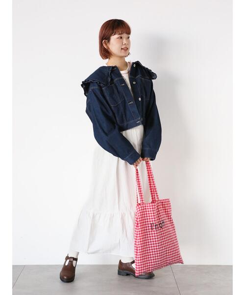 ehka sopo(エヘカソポ)の「花柄ワッフルカットソー(Tシャツ/カットソー・レディース・イエロー/サックスブルー/レッド・F)」の15枚目の写真