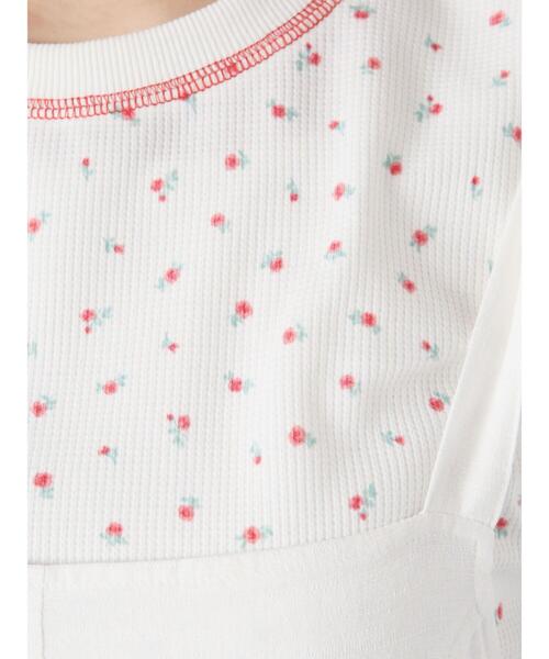 ehka sopo(エヘカソポ)の「花柄ワッフルカットソー(Tシャツ/カットソー・レディース・イエロー/サックスブルー/レッド・F)」の17枚目の写真