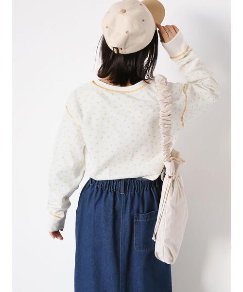 ehka sopo(エヘカソポ)の「花柄ワッフルカットソー(Tシャツ/カットソー・レディース・イエロー/サックスブルー/レッド・F)」の21枚目の写真