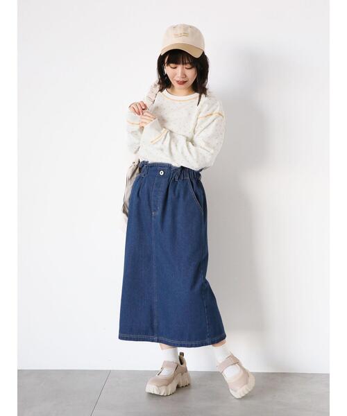 ehka sopo(エヘカソポ)の「花柄ワッフルカットソー(Tシャツ/カットソー・レディース・イエロー/サックスブルー/レッド・F)」の22枚目の写真