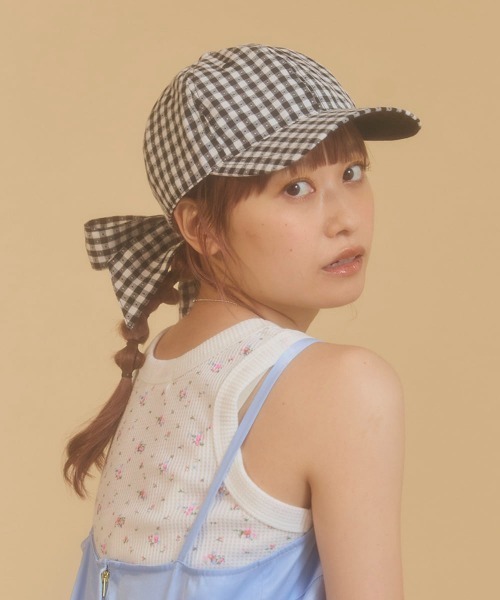 kaorinomori(カオリノモリ)の「kaorinomori カロキャップ / カオリノモリ(キャップ・レディース・ライトブルー/ブラック・FREE)」の4枚目の写真