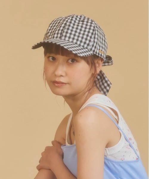 kaorinomori(カオリノモリ)の「kaorinomori カロキャップ / カオリノモリ(キャップ・レディース・ライトブルー/ブラック・FREE)」の6枚目の写真